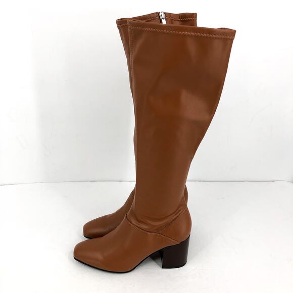 Franco Sarto Womens L-Tribute Knee High Boots US 8 M EU 38.5 Saddle Tan NIB - Picture 7 of 11